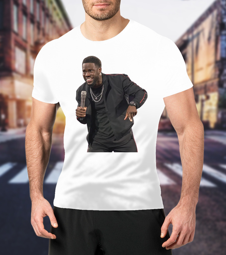Kevin Hart Stand-Up Comedy Performance With Microphone T-Shirt