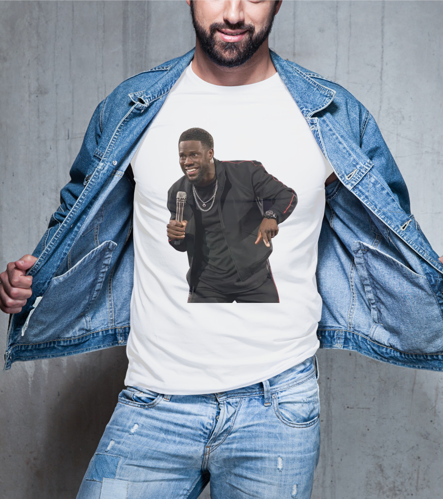 Kevin Hart Stand-Up Comedy Performance With Microphone T-Shirt