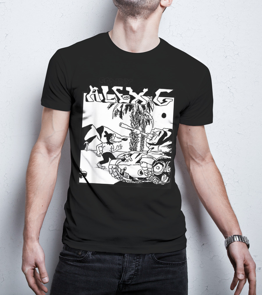 Sandy Alex G Cartoon Tank Forest Scene T-Shirt