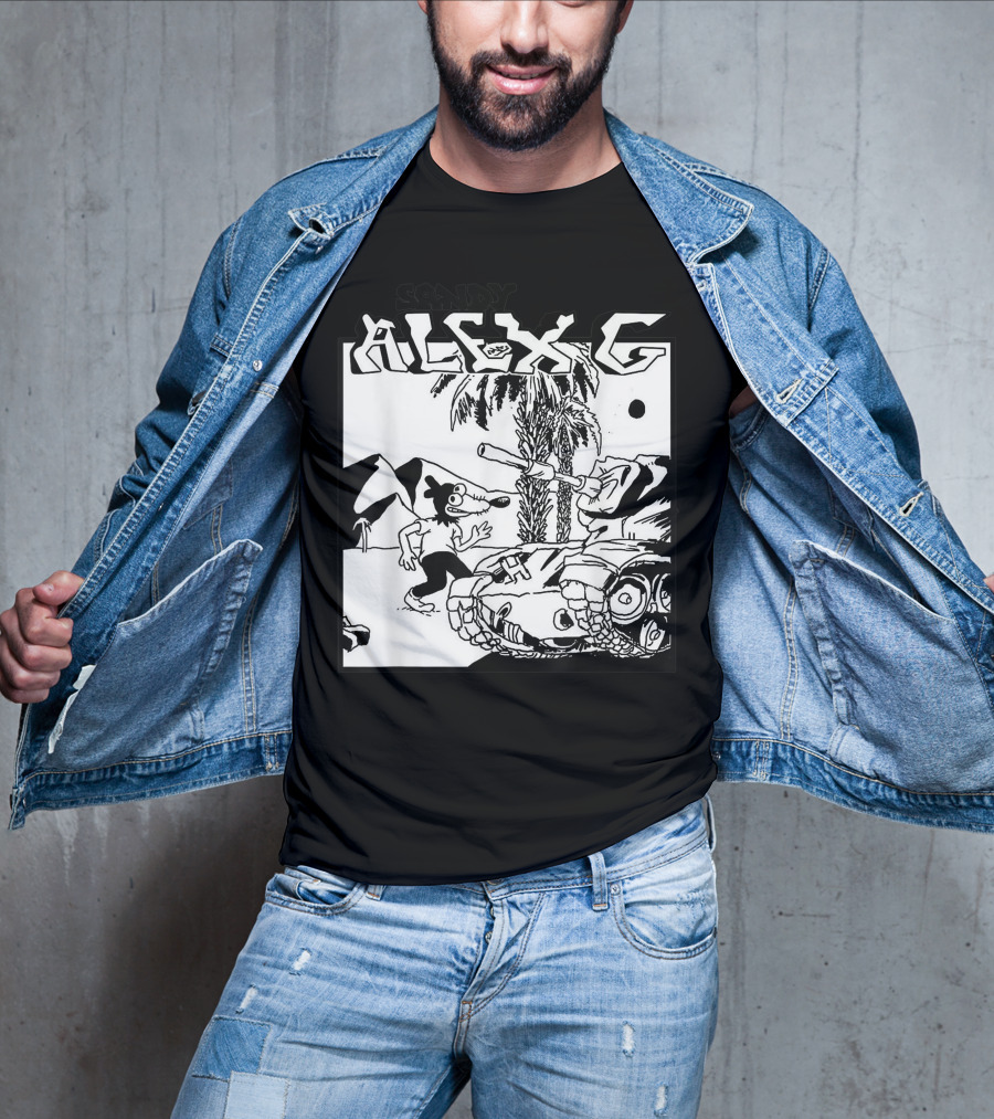 Sandy Alex G Cartoon Tank Forest Scene T-Shirt