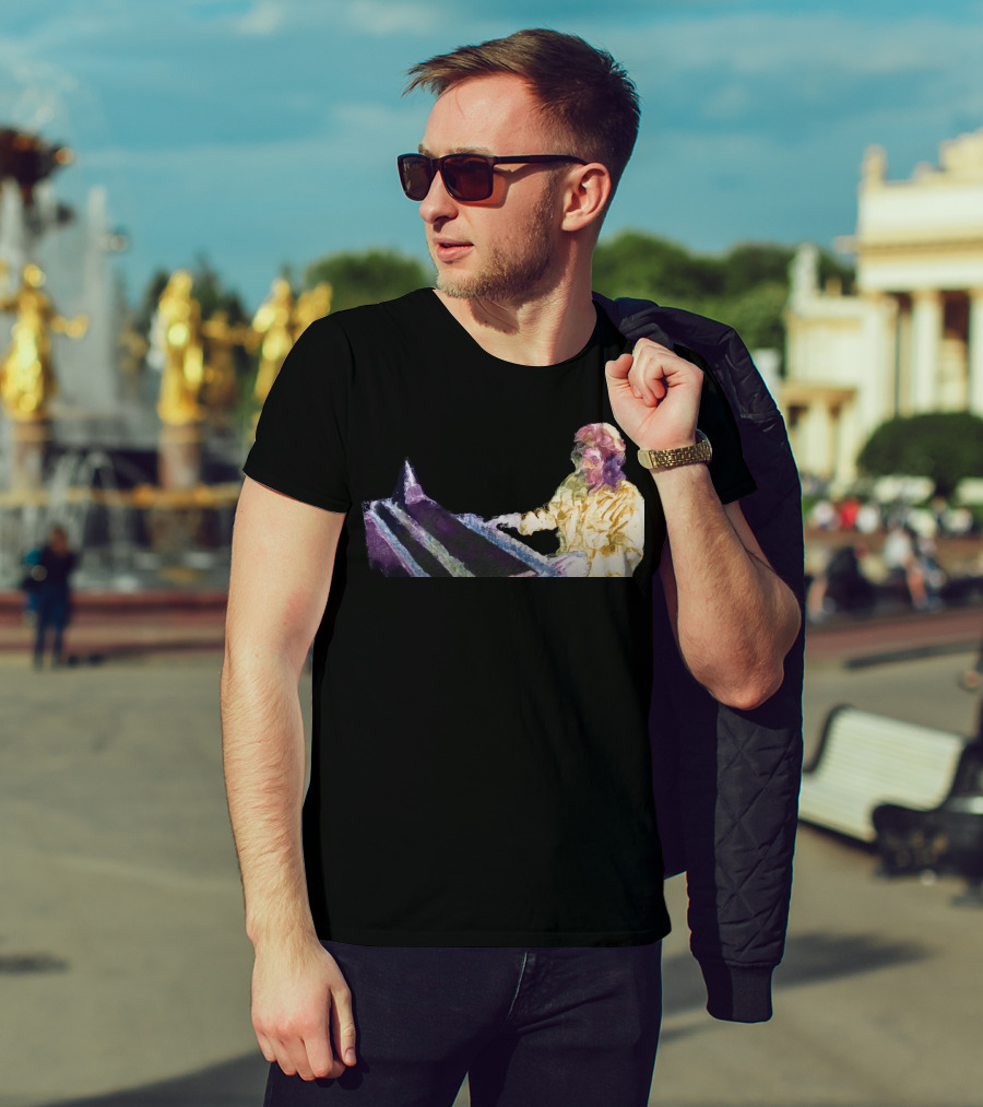Get High Psychedelic Piano Player T-Shirt