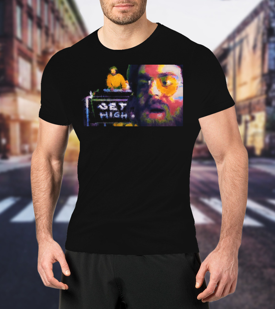 Get High Colorful Portrait And DJ Booth T-Shirt