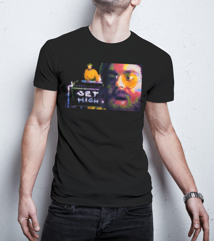 Get High Colorful Portrait And DJ Booth T-Shirt