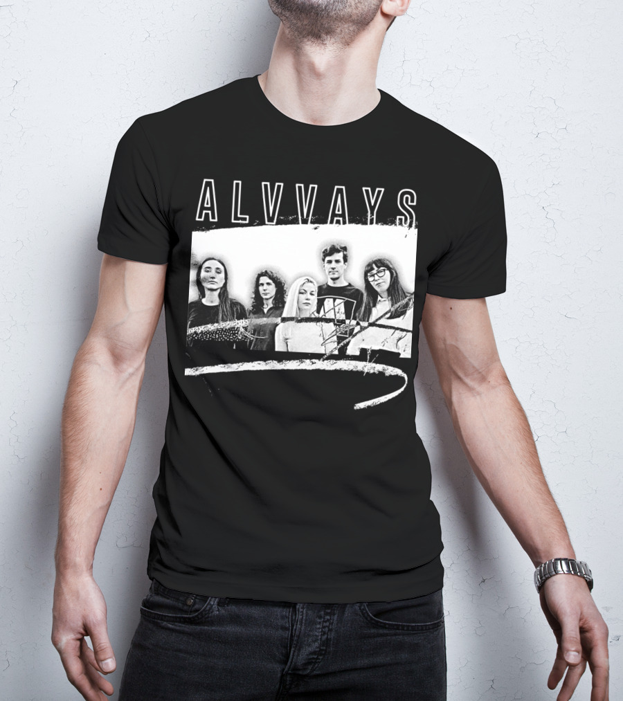 ALVVAYS Black And White Band T-Shirt
