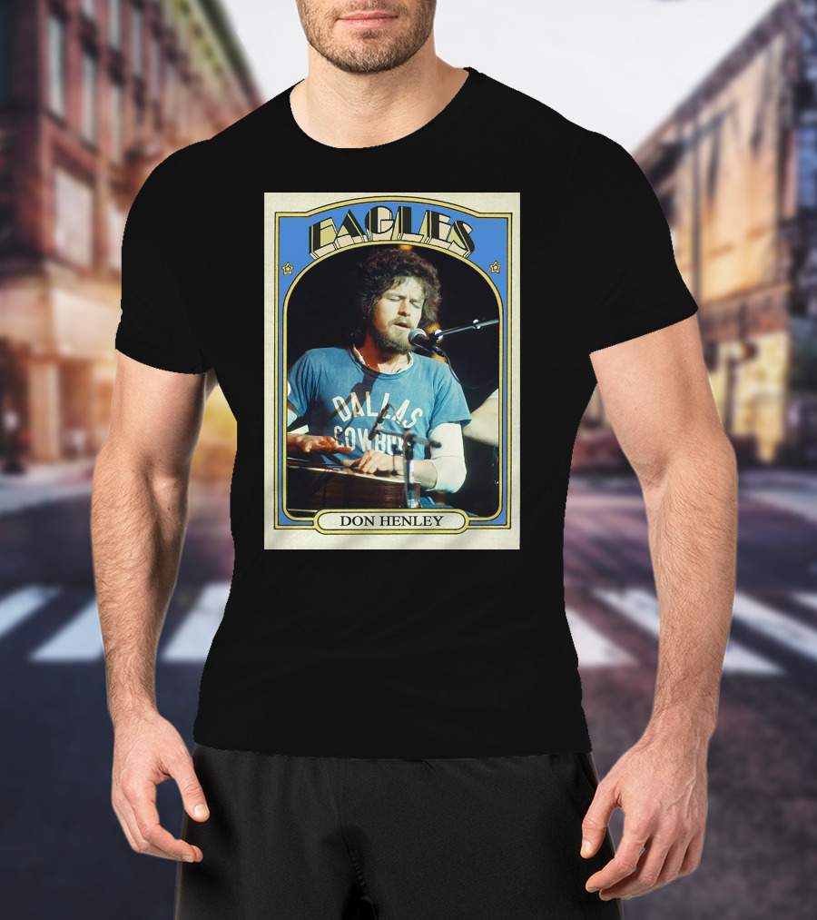 Eagles Don Henley Vintage Dallas Cowboys Card T-Shirt
