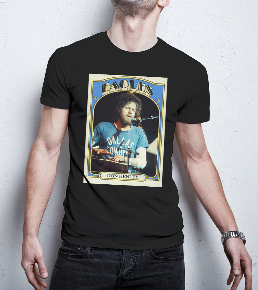 Eagles Don Henley Vintage Dallas Cowboys Card T-Shirt