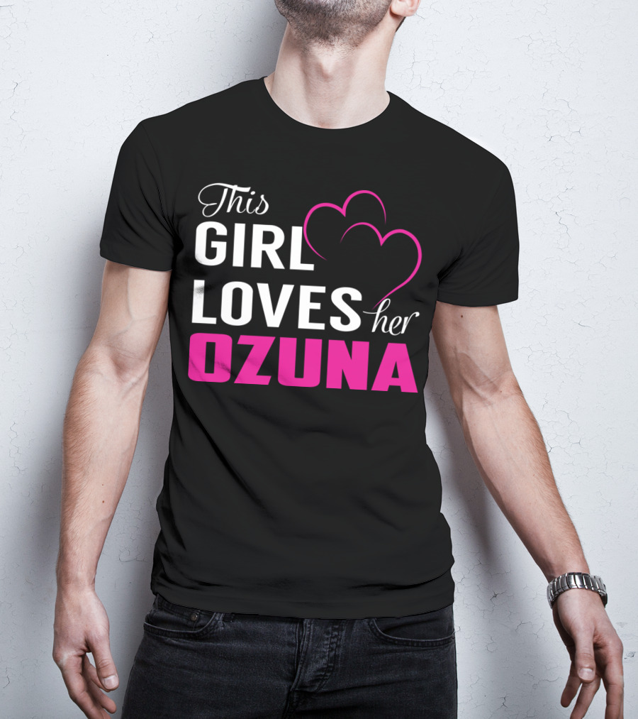 This Girl Loves Her OZUNA Heart T-Shirt