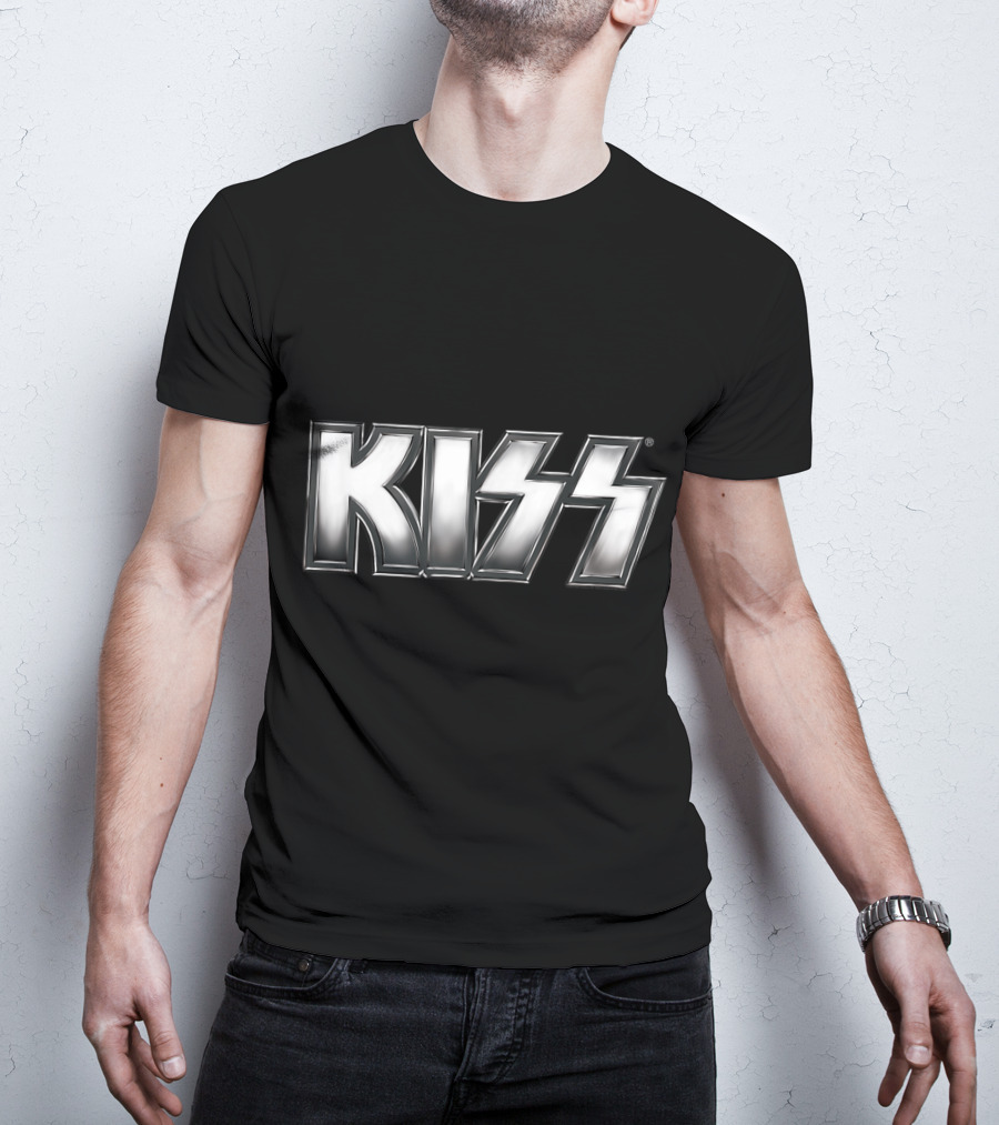 KISS Silver Metallic T-Shirt