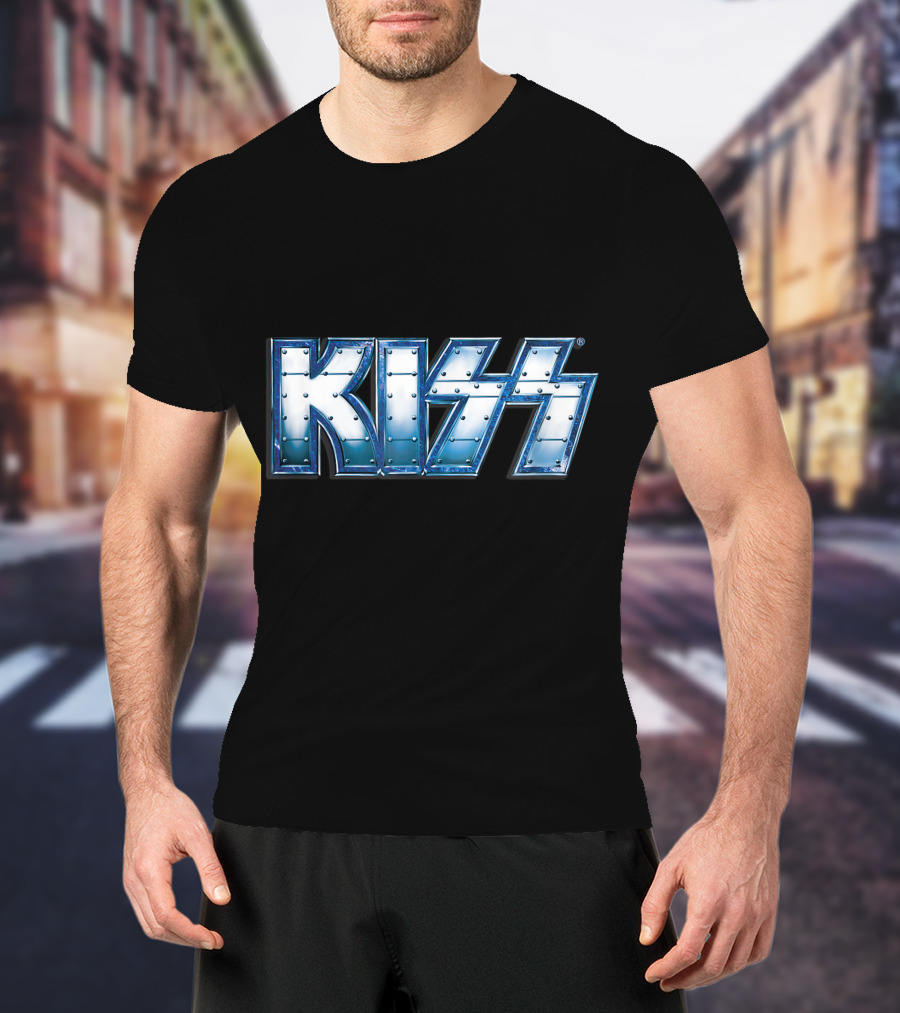 KISS Blue Steel Rivet T-Shirt