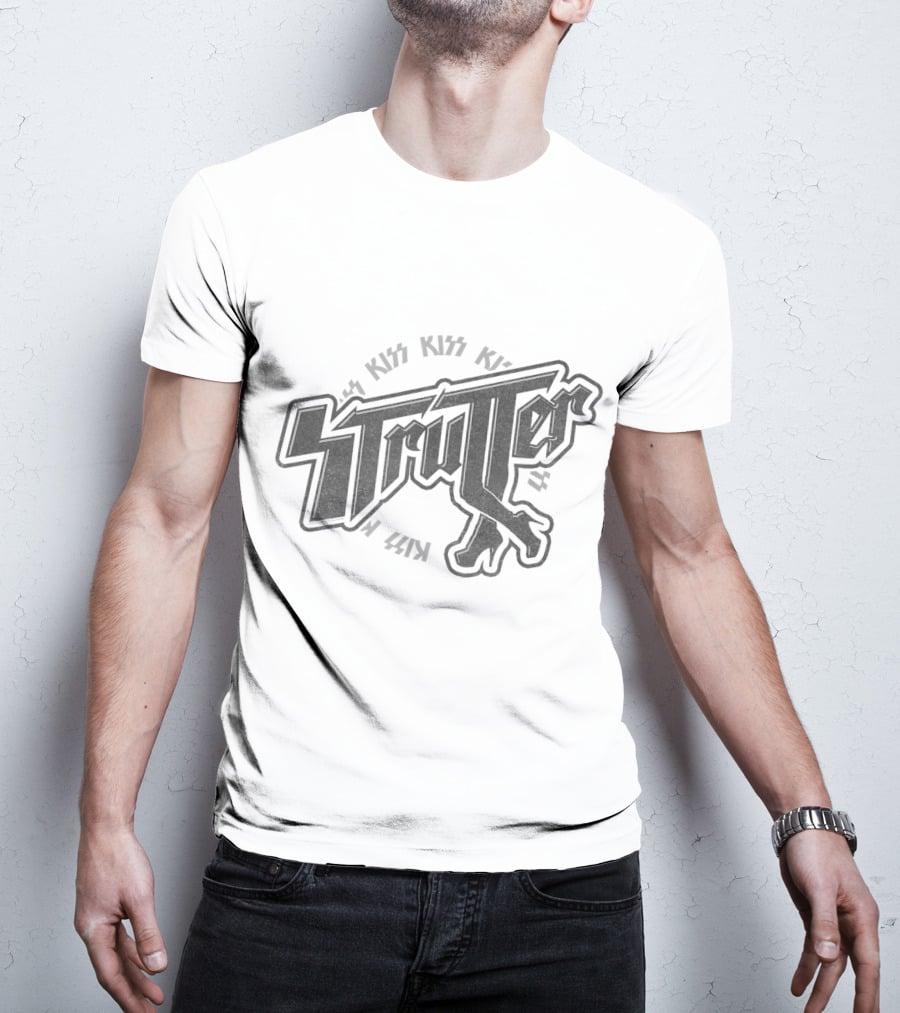 KISS Strutter Leg Logo Fan Merchandise T-Shirt