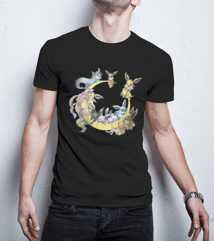 Eevee Evolutions Circle - Cool Pokemon T-Shirt