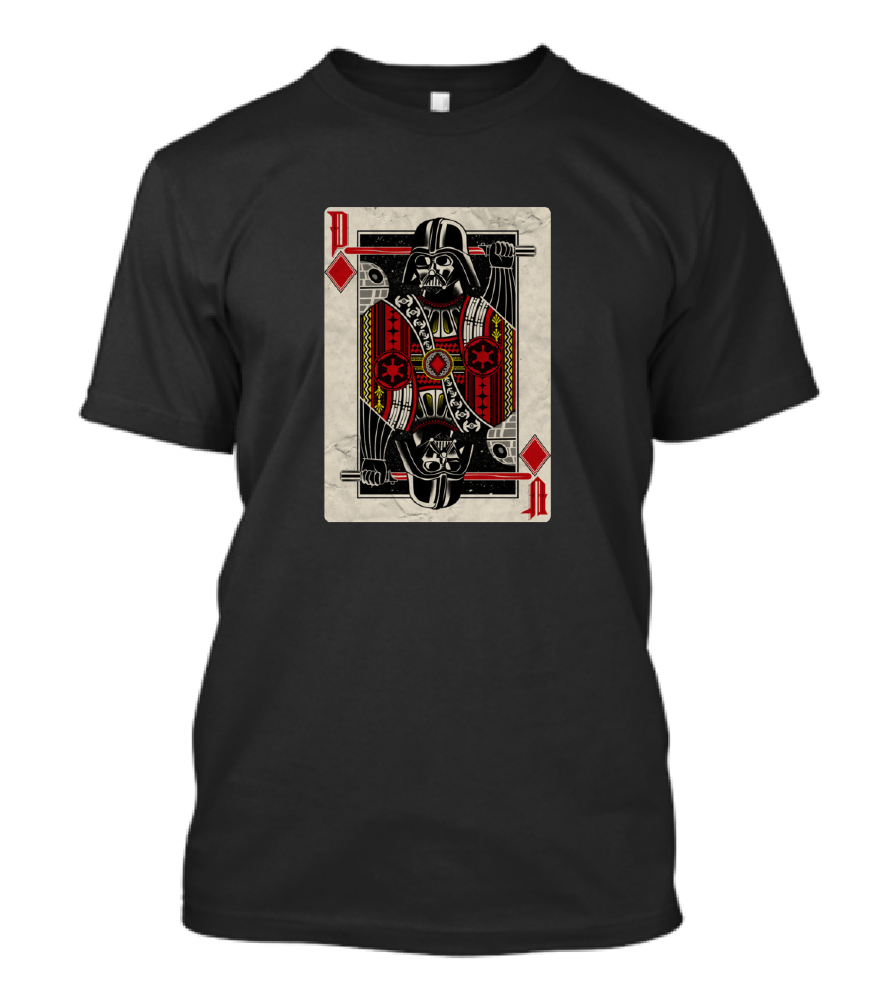Star Wars Darth Vader Playing Card Red Diamonds T-Shirt