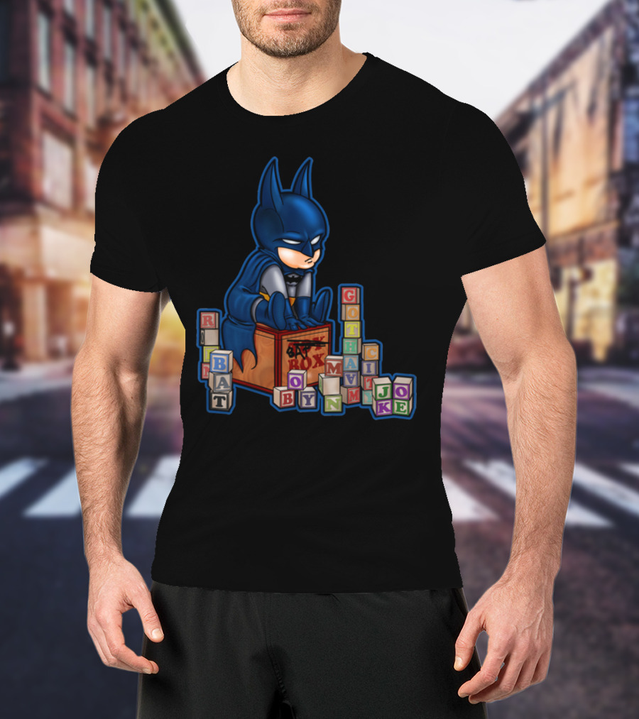 Cool Gotham Batman Blocks Joker Toy Box T-Shirt