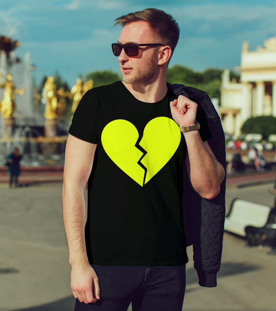 Marcus Lemonis Broken Heart Yellow Iconic T-Shirt