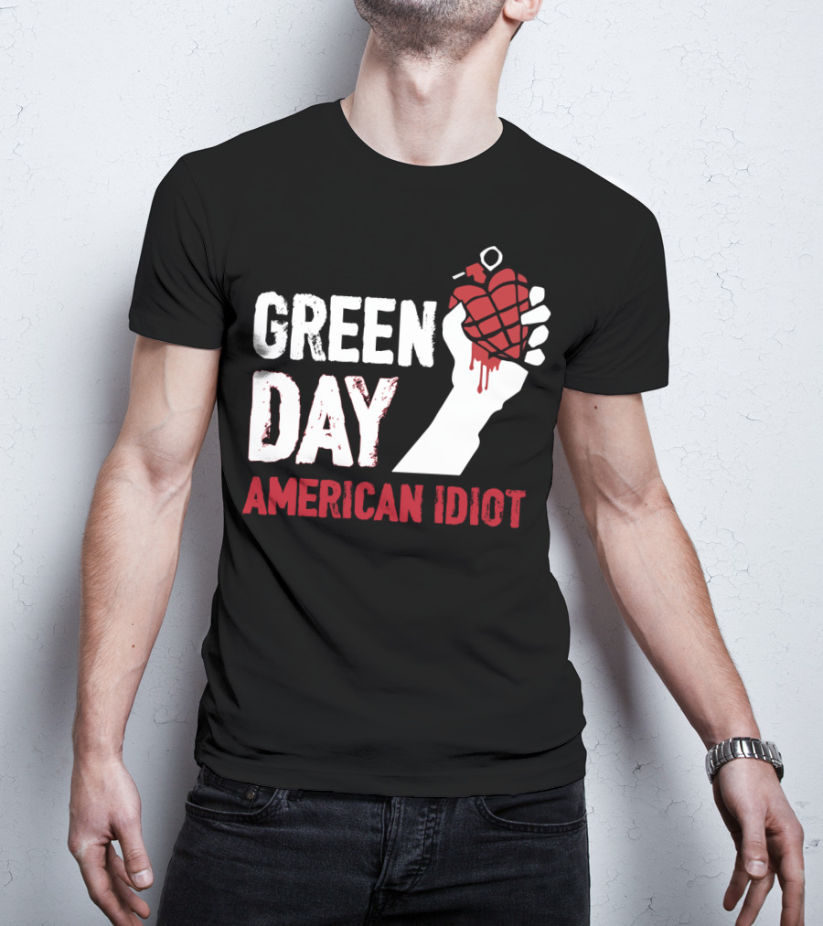 Green Day American Idiot Heart Grenade T-Shirt