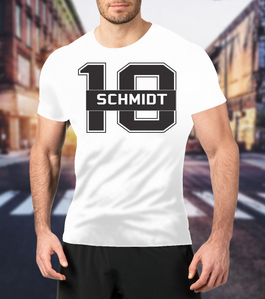 Schmidt 10 Sports Team Inspired Number T-Shirt