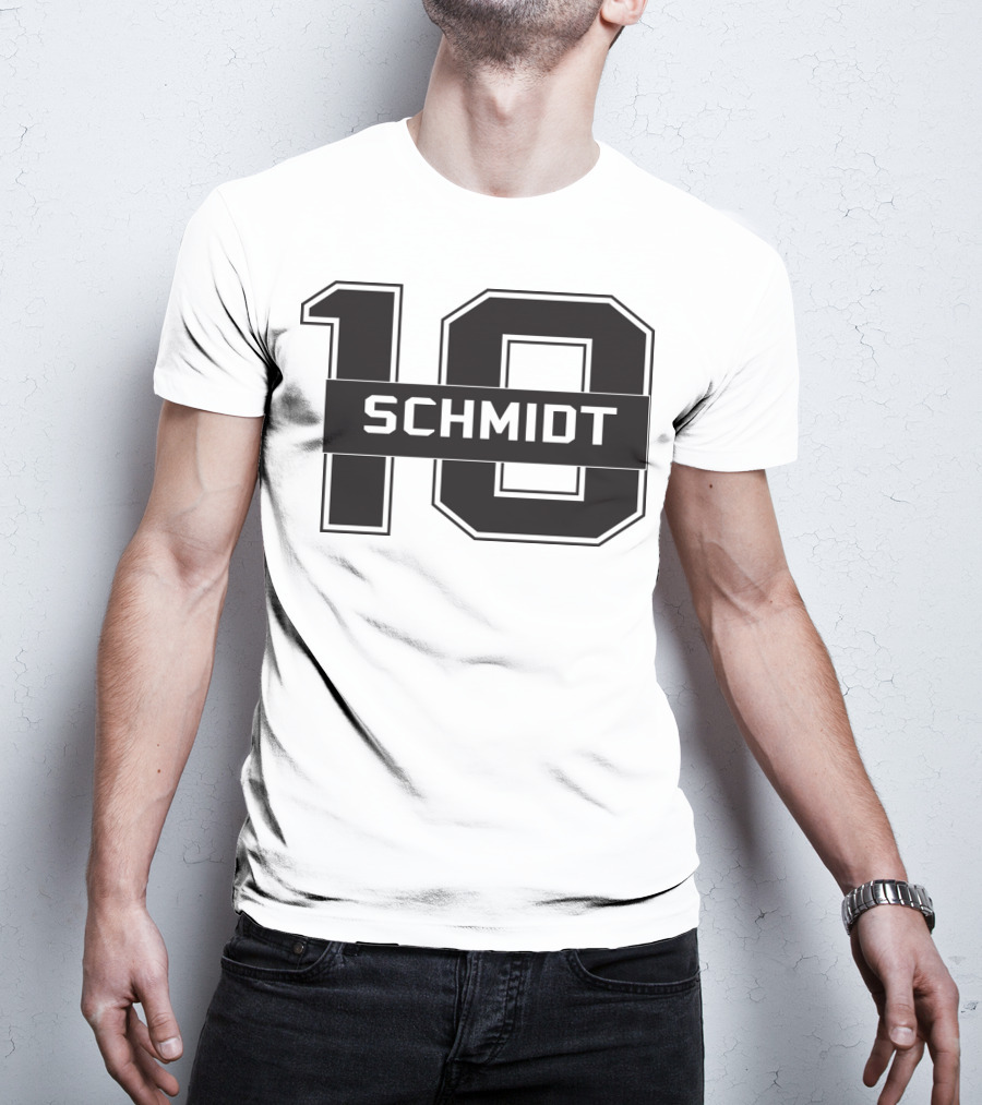 Schmidt 10 Sports Team Inspired Number T-Shirt