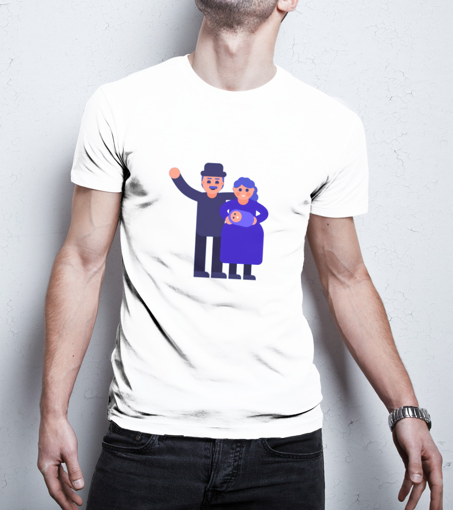 Kurzgesagt Family Cartoon Character T-Shirt