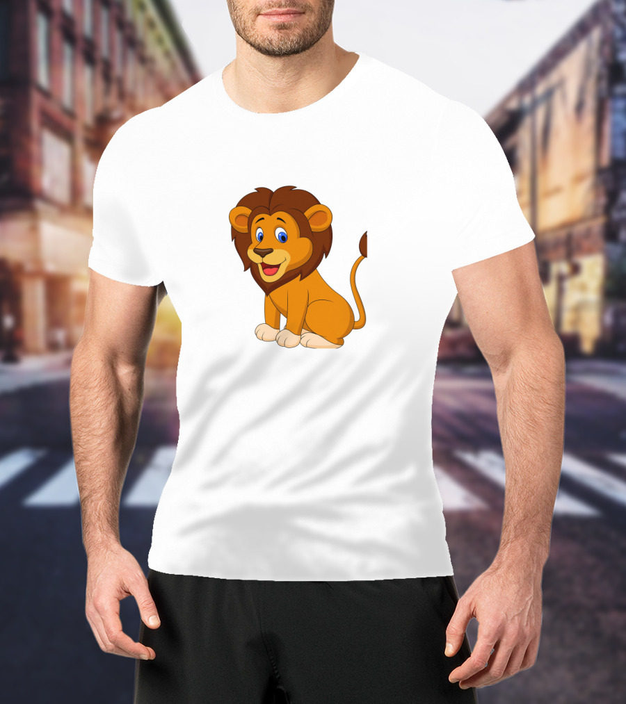 Seven Lions Cartoon Lion T-Shirt