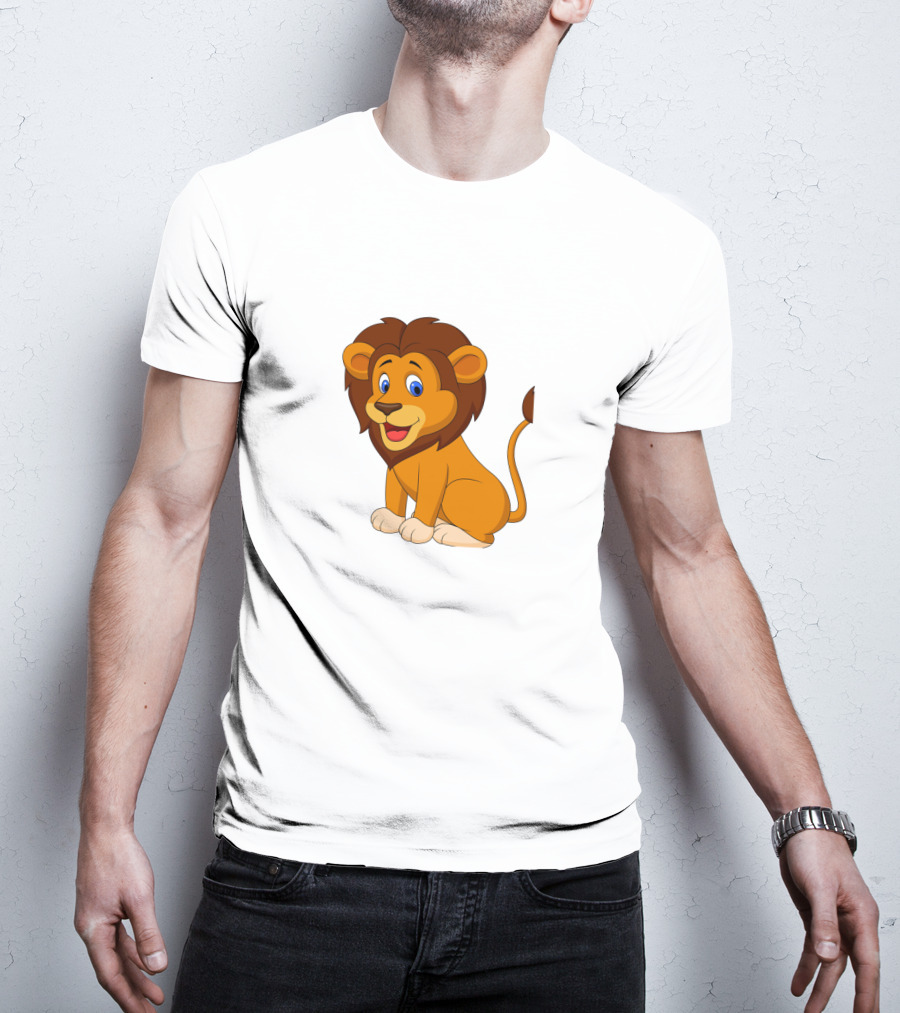 Seven Lions Cartoon Lion T-Shirt