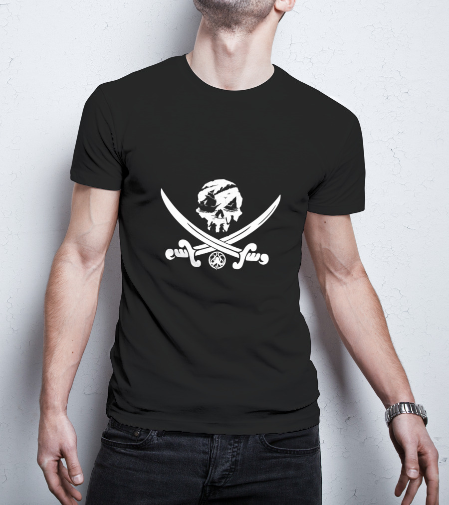 Sea Of Thieves Pirate Skull And Crossed Swords Emblem T-Shirt