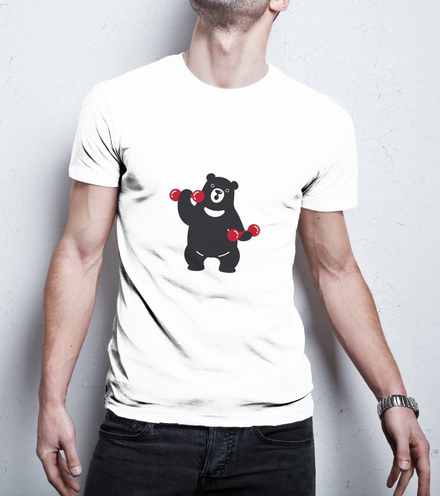 Blackbear Lifting Red Dumbbells T-Shirt