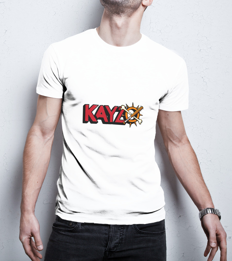 KAYZO Bones And Bat Symbol With Compass T-Shirt