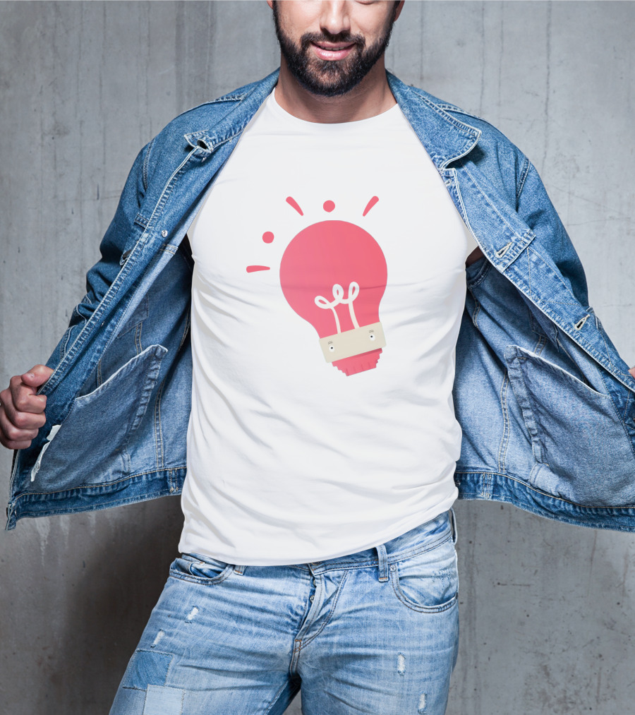Create Light Bulb Icon Creativity Concept T-Shirt