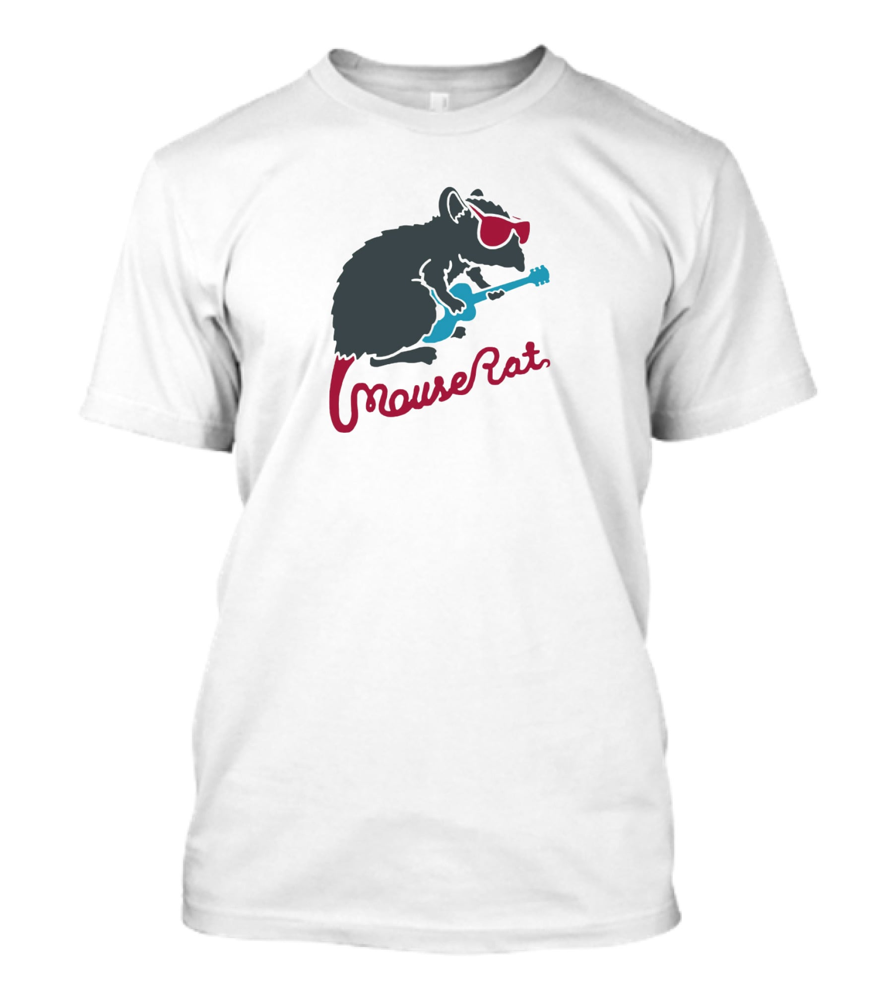 Mouse Rat Sunglasses Guitar T-Shirt