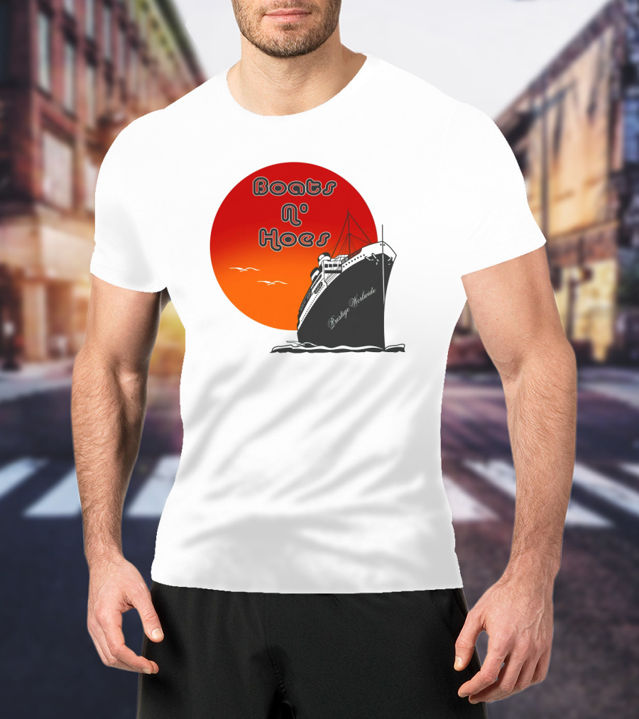 Boats N' Hoes Prestige Worldwide Step Brothers Sun Cruise T-Shirt
