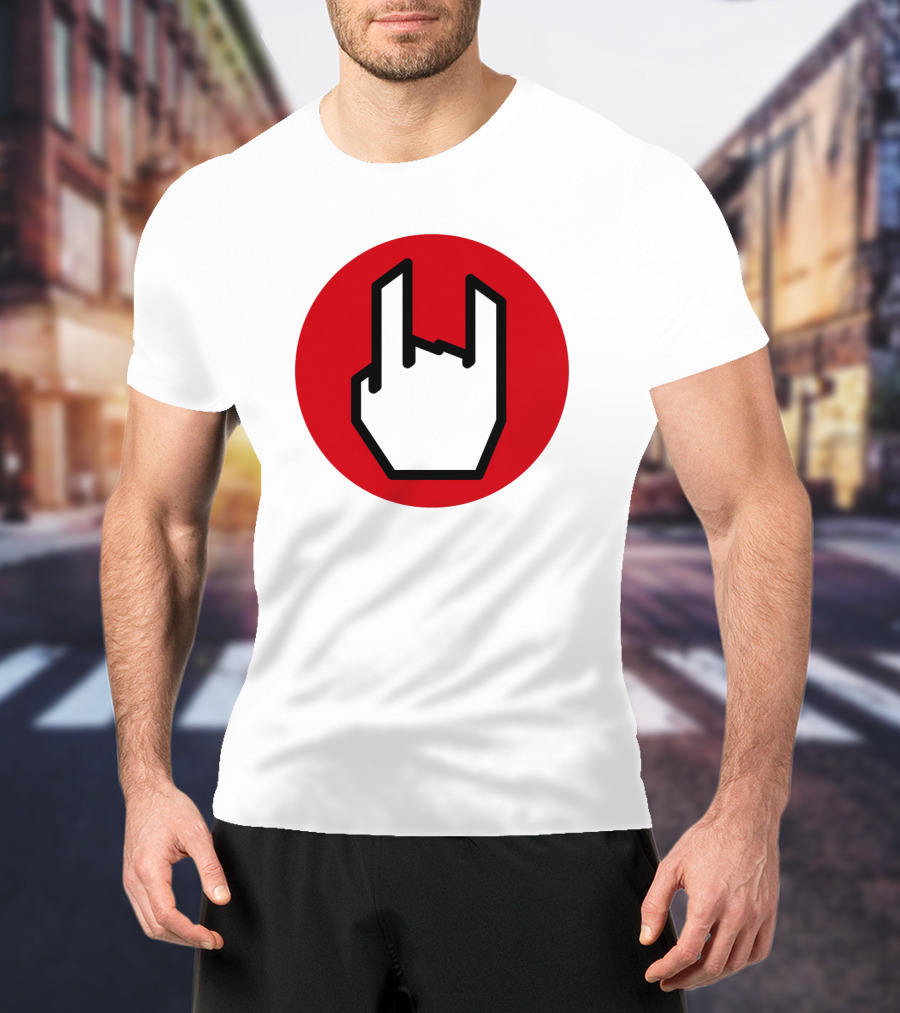 EMP Metal Hand Gesture Symbol T-Shirt
