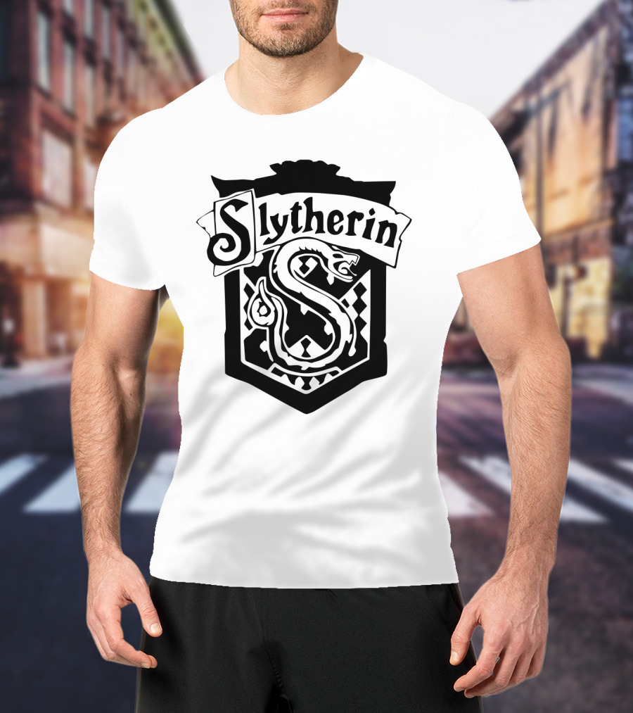Slytherin House Crest Snake Emblem T-Shirt