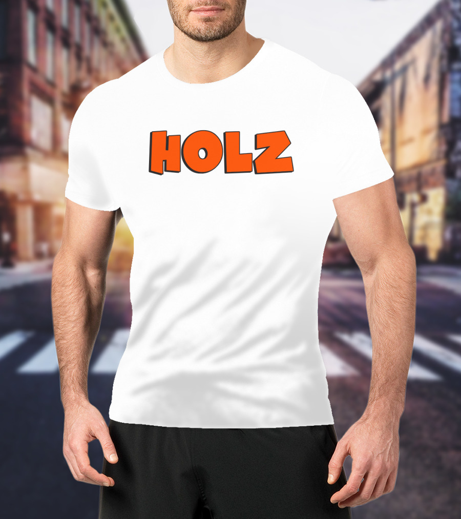 HOLZ Bold Orange Text T-Shirt
