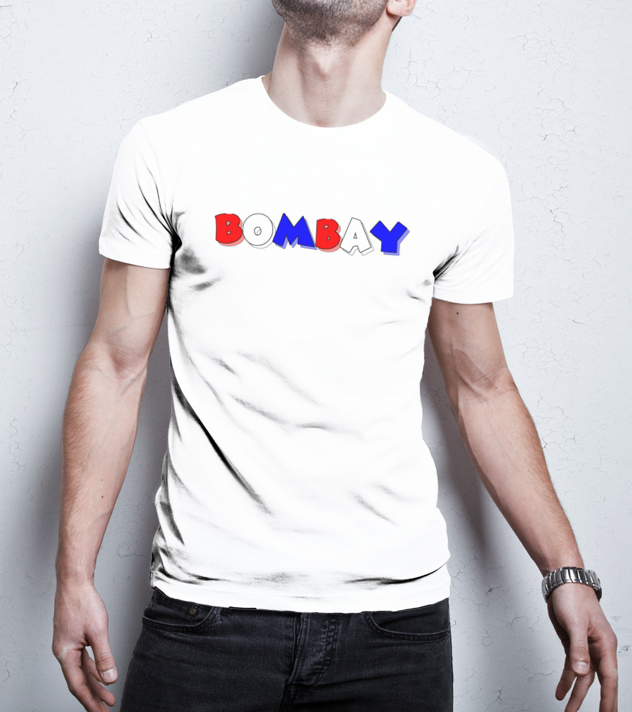 Bombay Tricolor Bold Font T-Shirt
