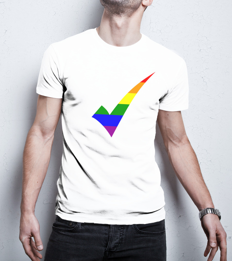 Rainbow Check T-Shirt