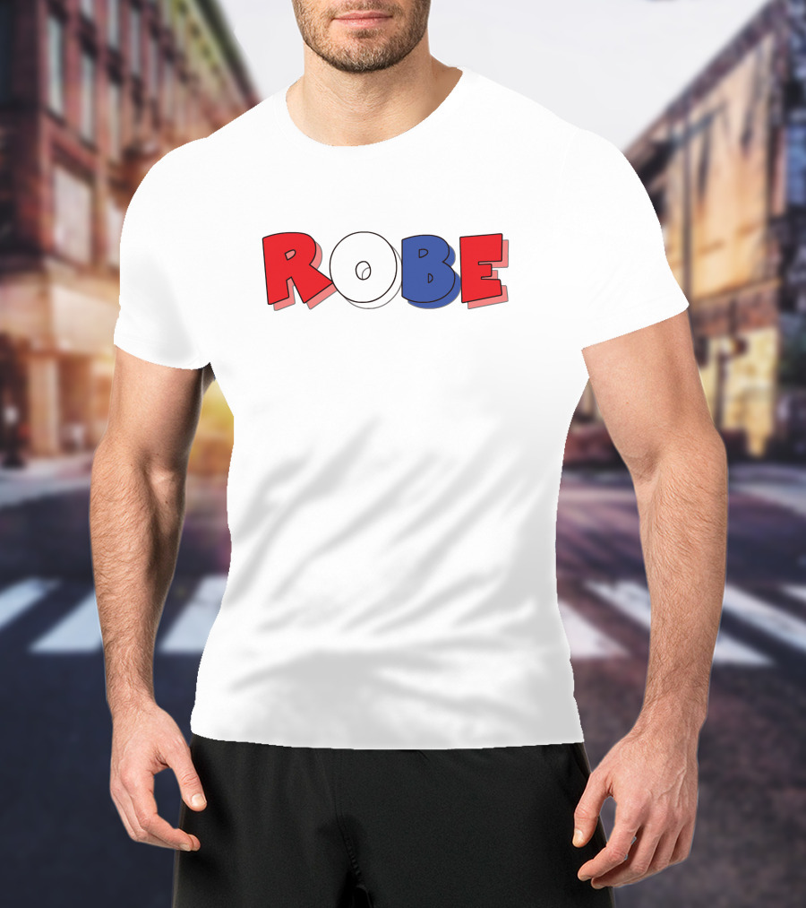 ROBE Red White Blue Bold Letters T-Shirt