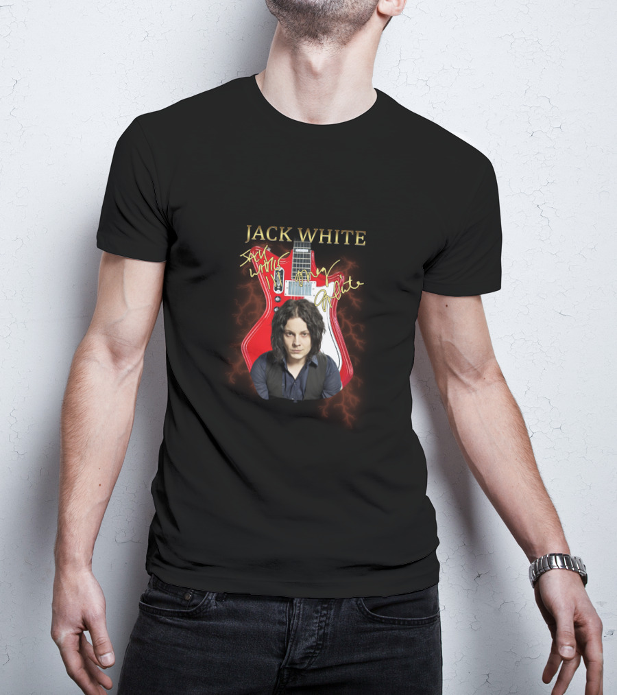 Jack White Signature Guitar Red Electric T-Shirt