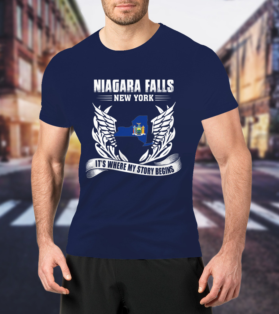 Niagara Falls New York It's Where My Story Begins T-Shirt