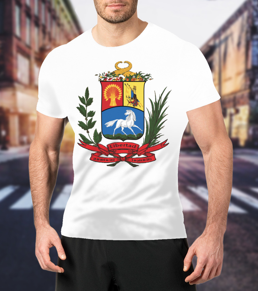 ESCUDO ANTIGUO DE VENEZUELA LIBERTAD 19 DE ABRIL DE 1810 5 DE JULIO DE 1811 T-Shirt