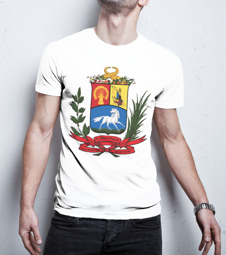 ESCUDO ANTIGUO DE VENEZUELA LIBERTAD 19 DE ABRIL DE 1810 5 DE JULIO DE 1811 T-Shirt