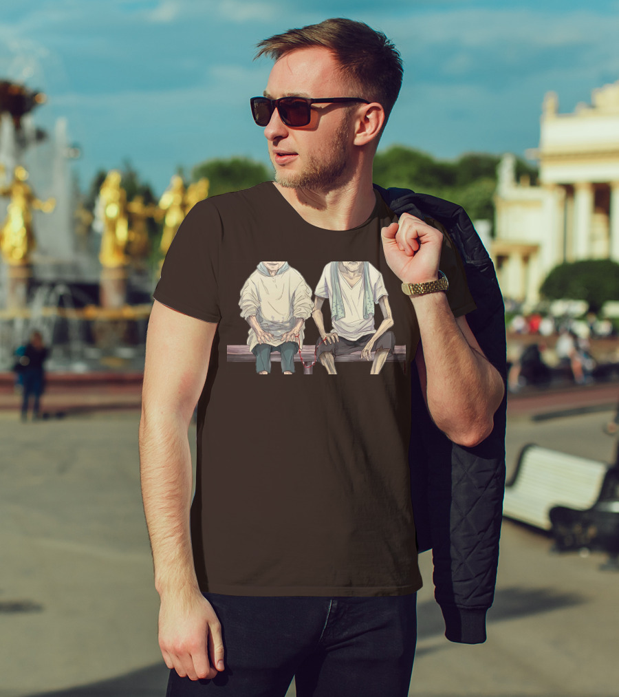 Grow Old With You Elderly Couple Sitting Together T-Shirt