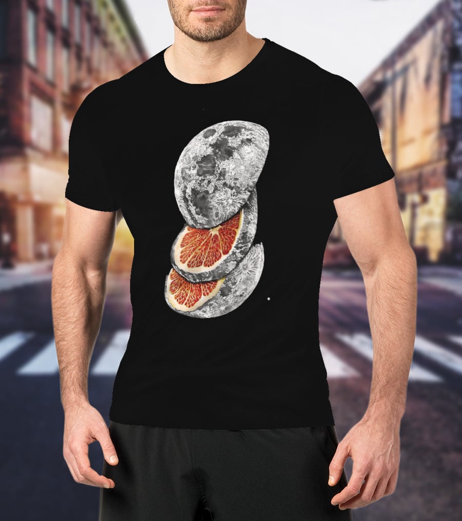 LEMON MOON Space Citrus Fusion With Blood Orange Layers T-Shirt