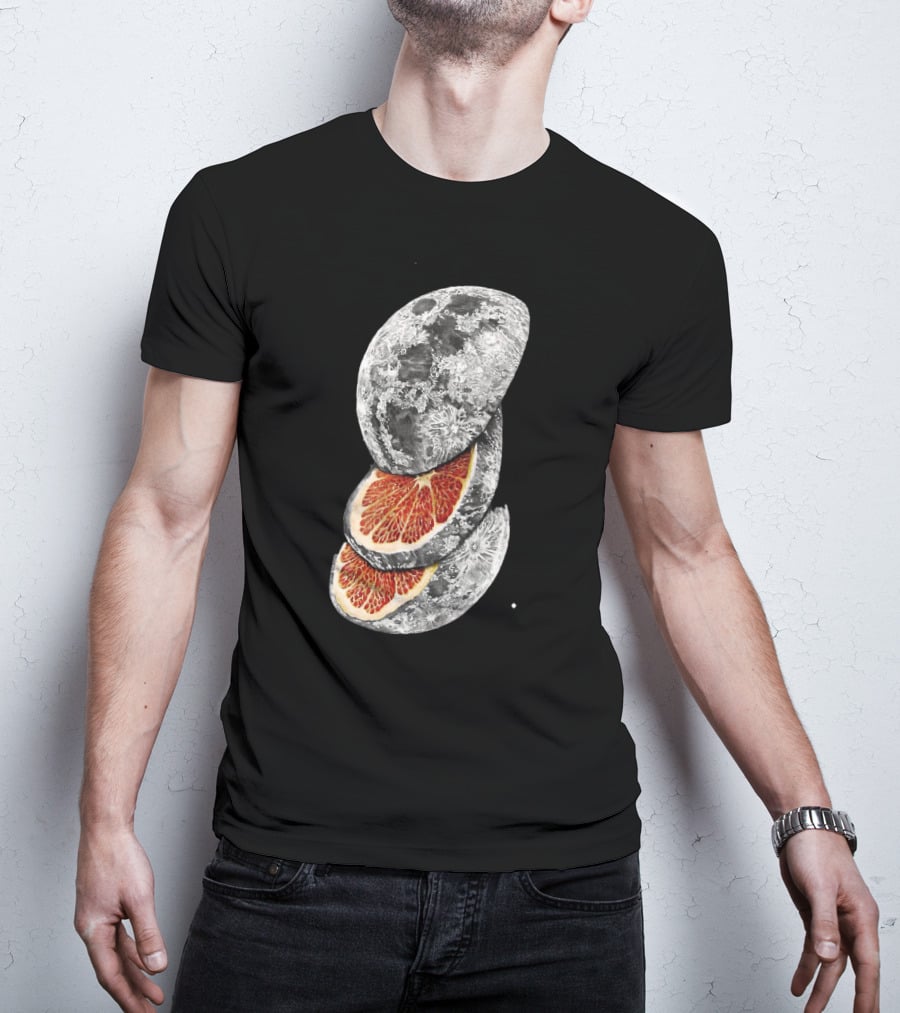 LEMON MOON Space Citrus Fusion With Blood Orange Layers T-Shirt