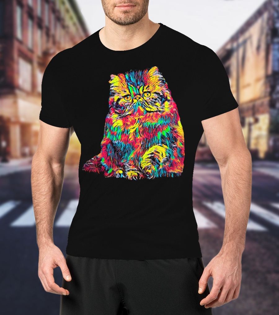 Testing Colorful Cat T-Shirt