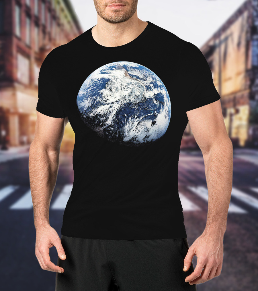 Planet Earth View From Apollo 8 Space Mission T-Shirt