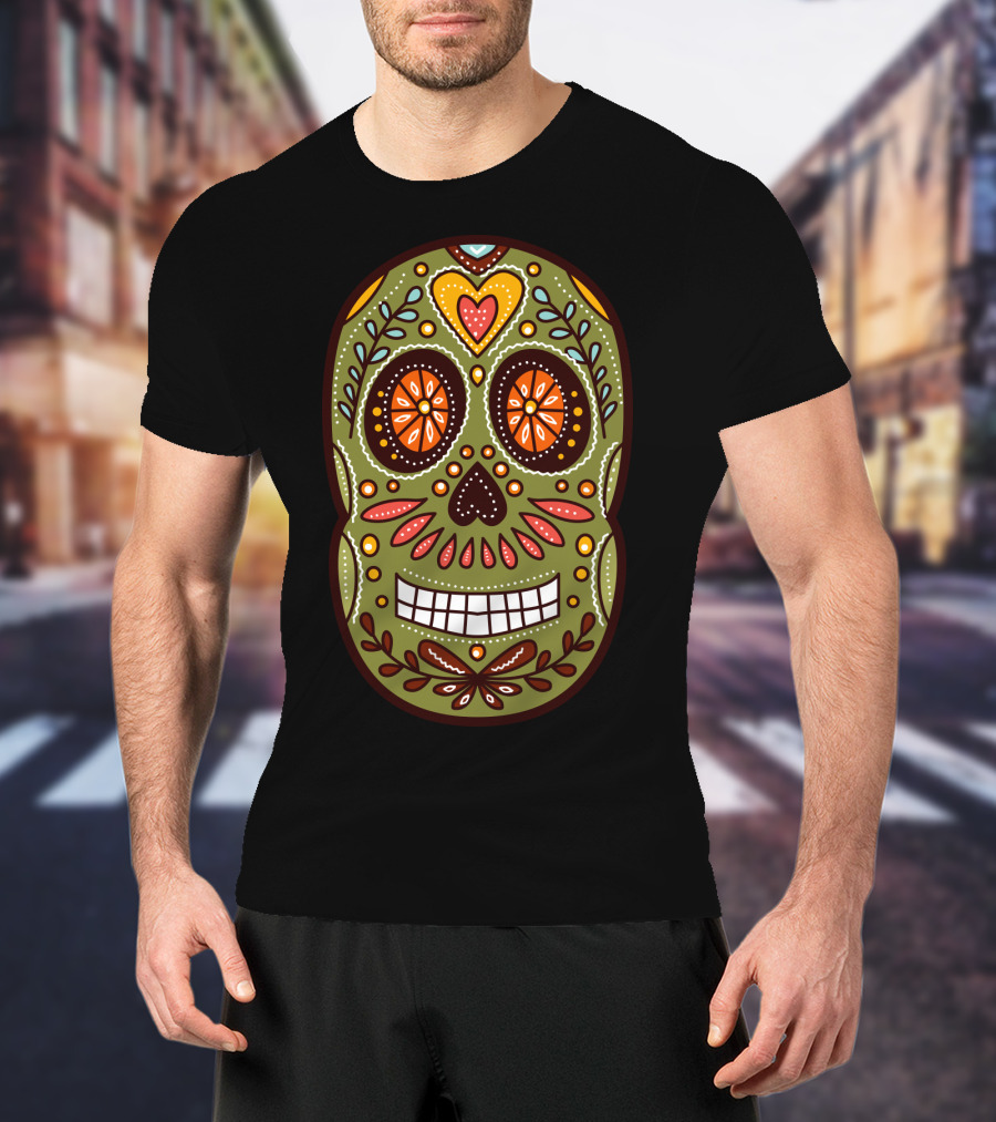 Day Of The Dead Sugar Skull 422 T-Shirt