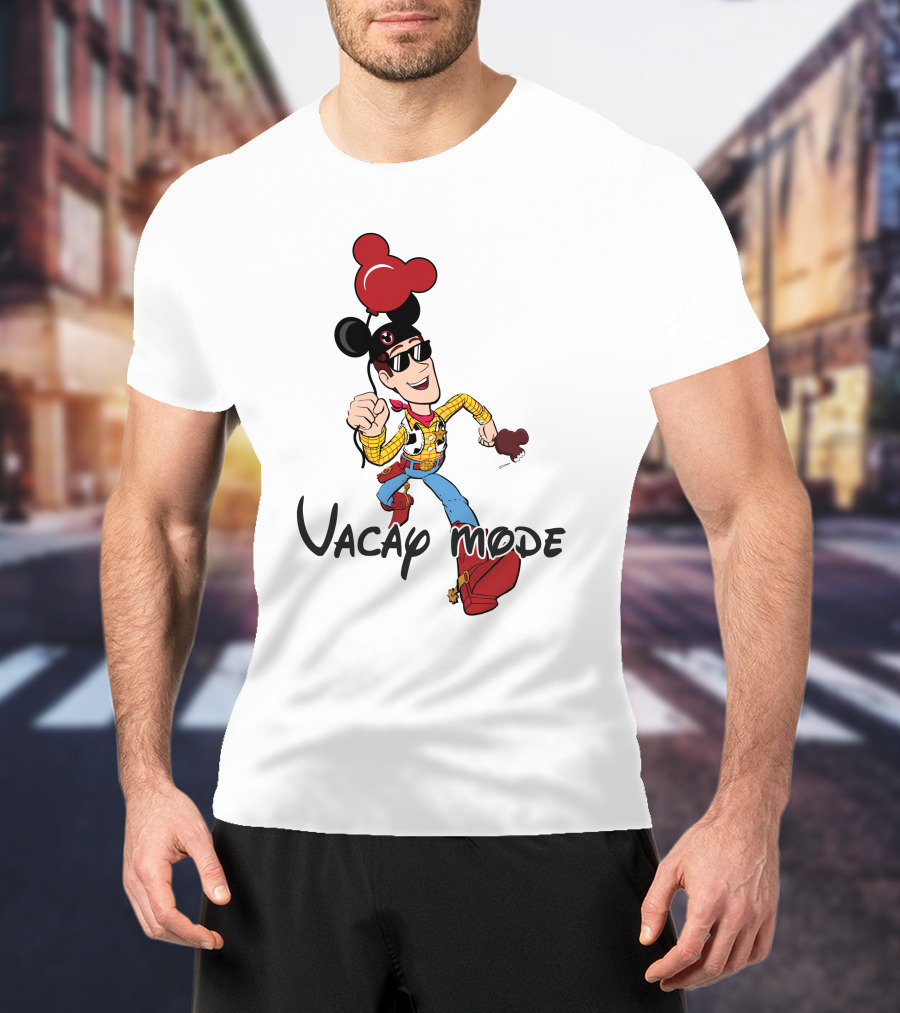 Vacay Mode Woody Mickey Ears Fun Adventure T-Shirt