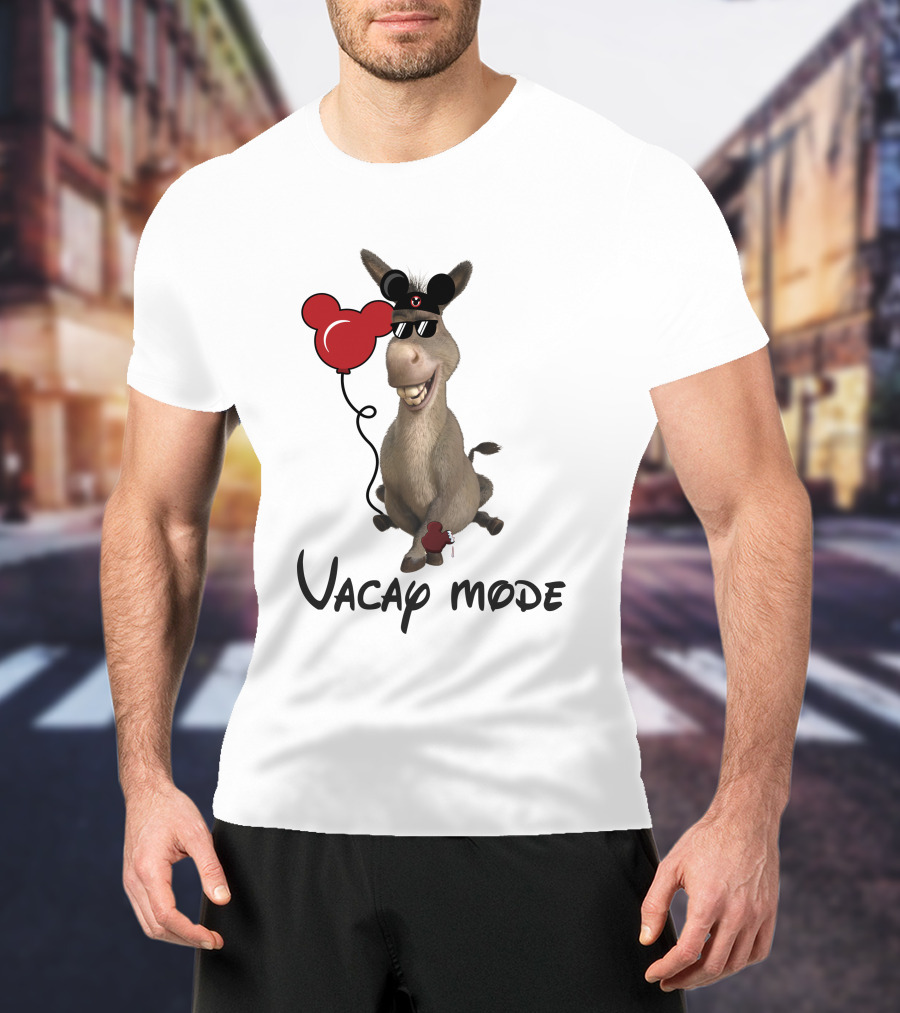 Vacay Mode Donkey With Balloon T-Shirt