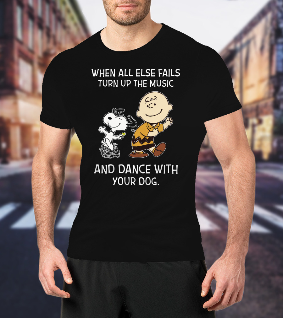 Dance With Your Dog Peanuts Charlie Brown Snoopy T-Shirt