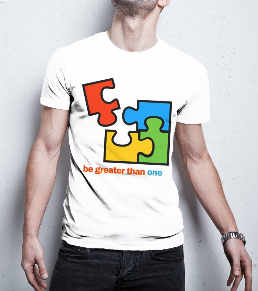 Office 2000 Be Greater Than One Puzzle Pieces T-Shirt